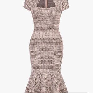 Grace Karin Elegant Pink Tweed Dress medium